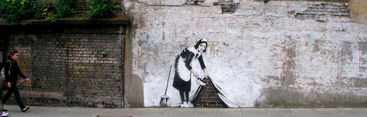 banksy sweep it under carpet